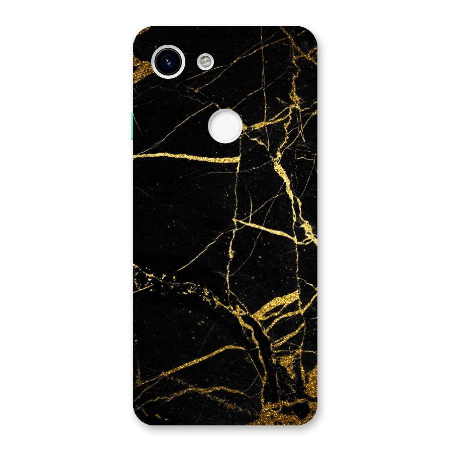 Black And Gold Design Back Case for Google Pixel 3