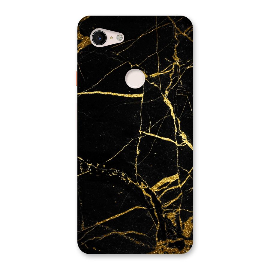 Black And Gold Design Back Case for Google Pixel 3 XL