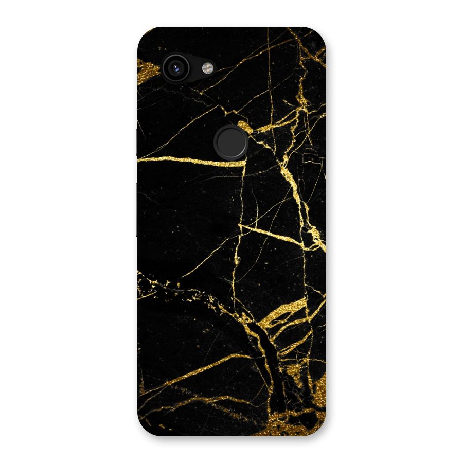 Black And Gold Design Back Case for Google Pixel 3a