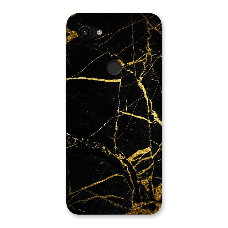 Black And Gold Design Back Case for Google Pixel 3a XL