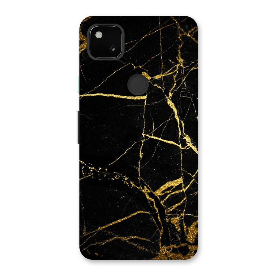 Black And Gold Design Back Case for Google Pixel 4a