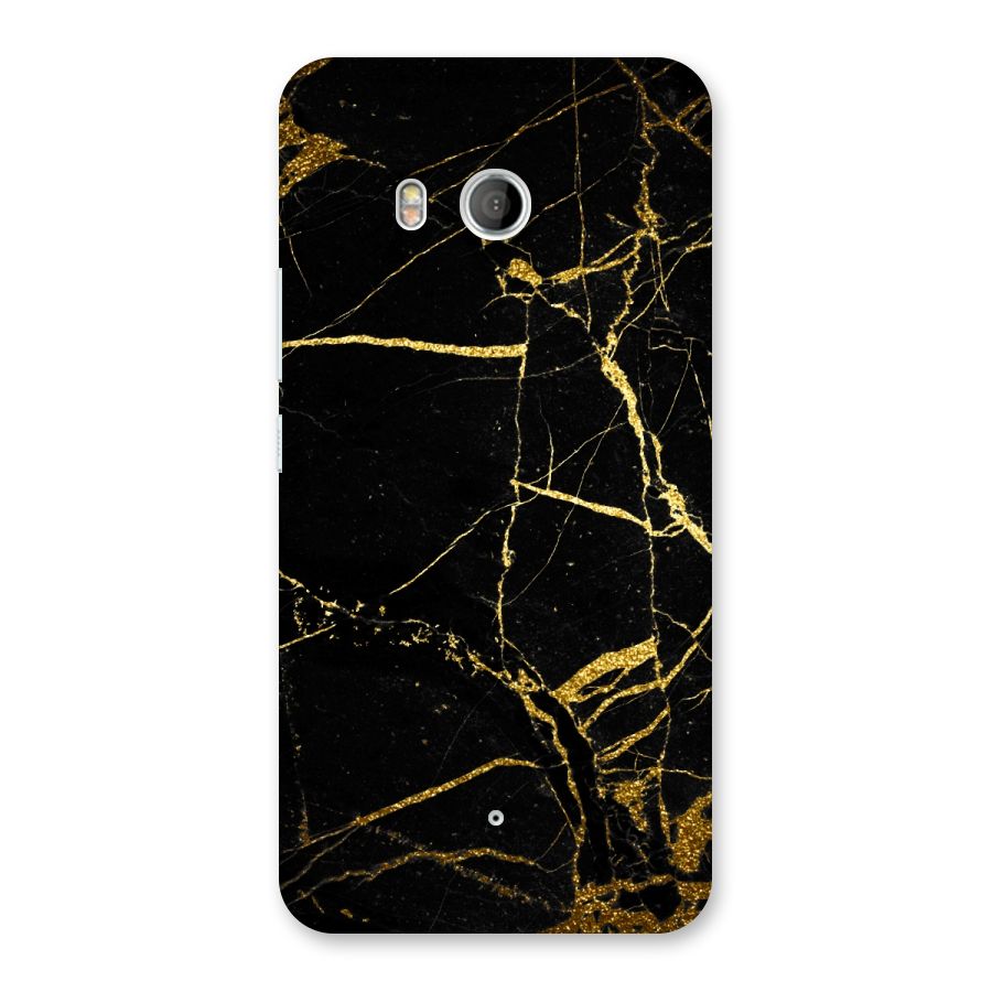 Black And Gold Design Back Case for HTC U11