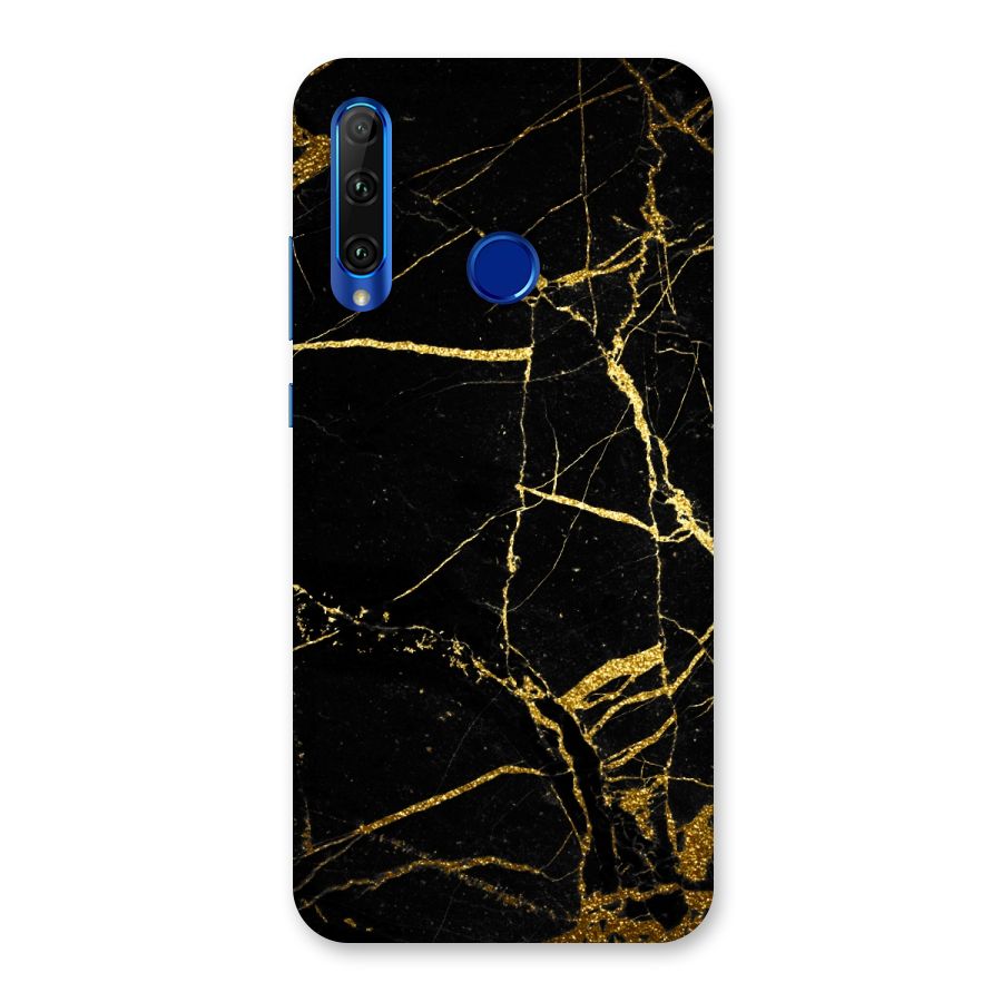 Black And Gold Design Back Case for Honor 20i