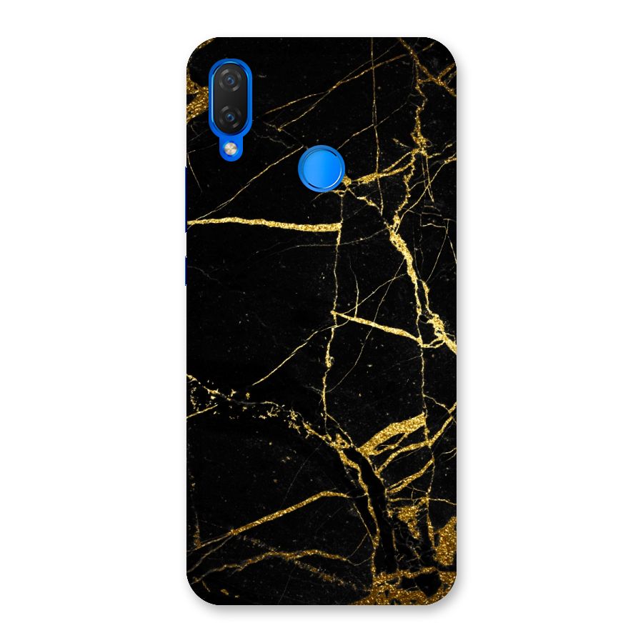 Black And Gold Design Back Case for Huawei Nova 3i