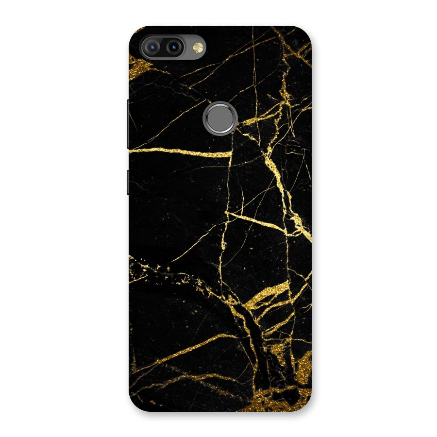 Black And Gold Design Back Case for Infinix Hot 6 Pro