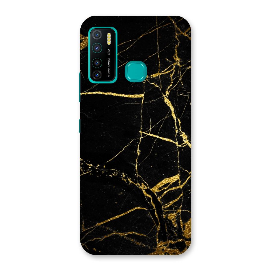 Black And Gold Design Back Case for Infinix Hot 9 Pro