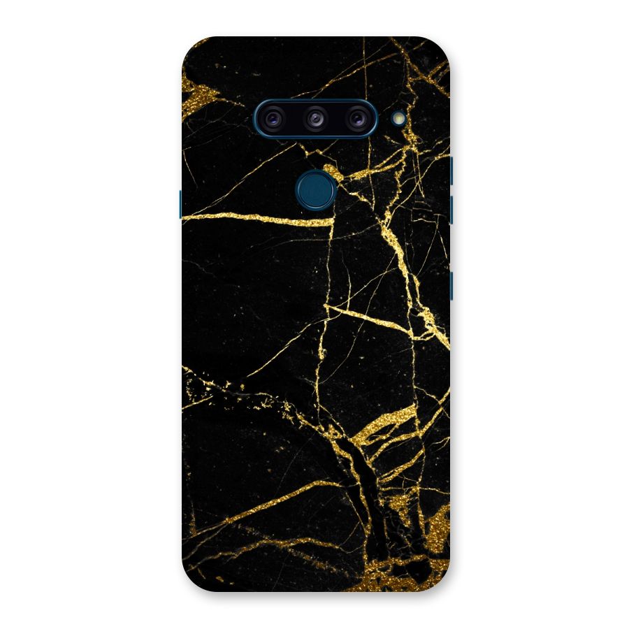 Black And Gold Design Back Case for LG  V40 ThinQ