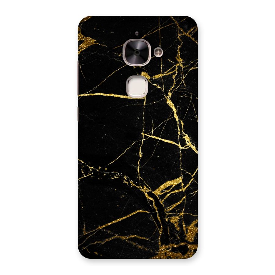 Black And Gold Design Back Case for Le 2