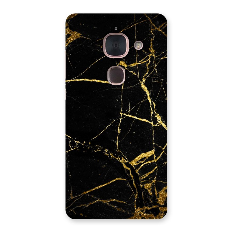Black And Gold Design Back Case for Le Max 2