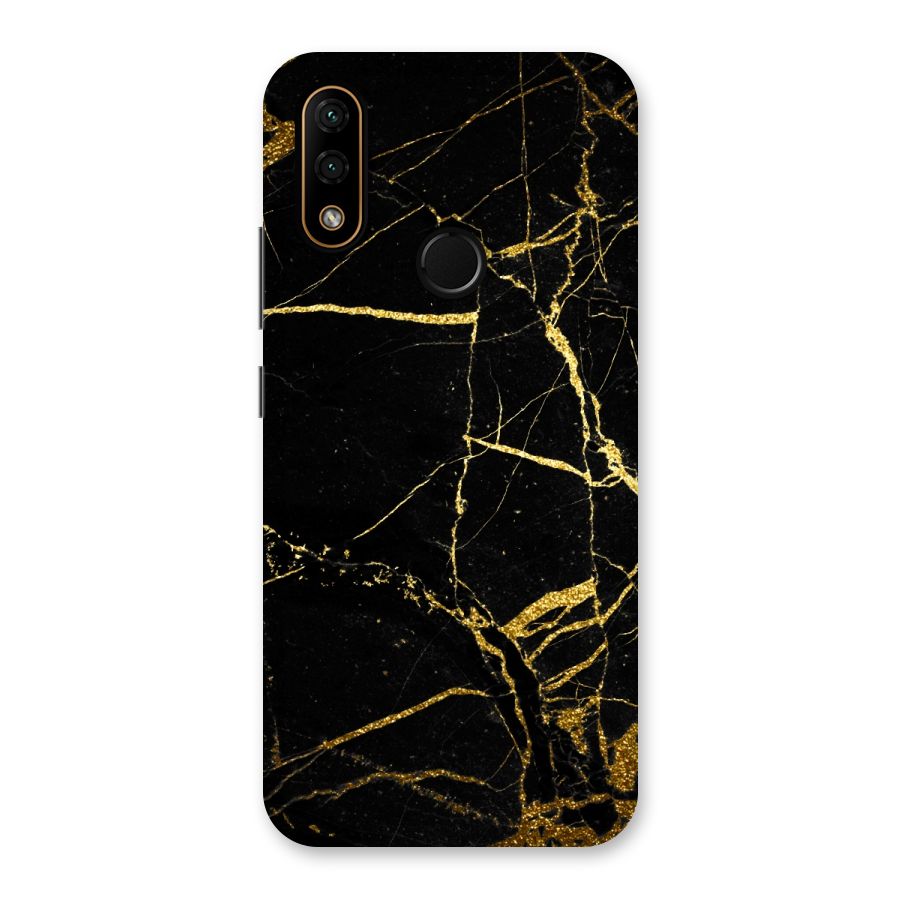 Black And Gold Design Back Case for Lenovo A6 Note