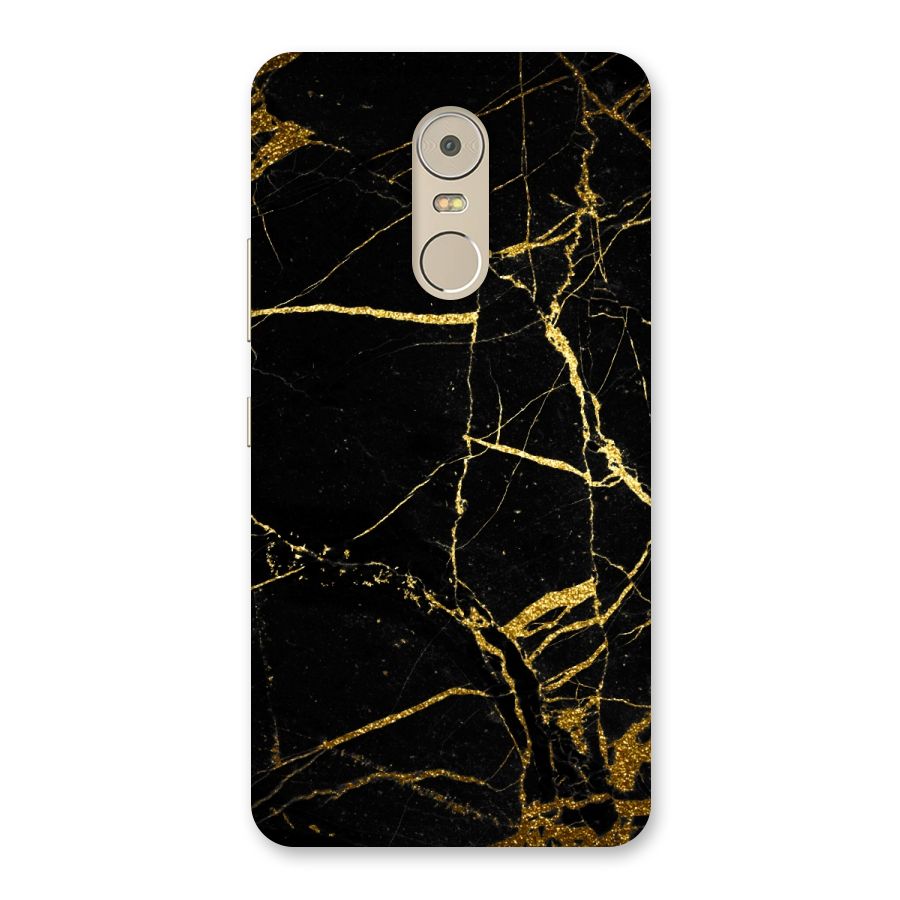 Black And Gold Design Back Case for Lenovo K6 Note