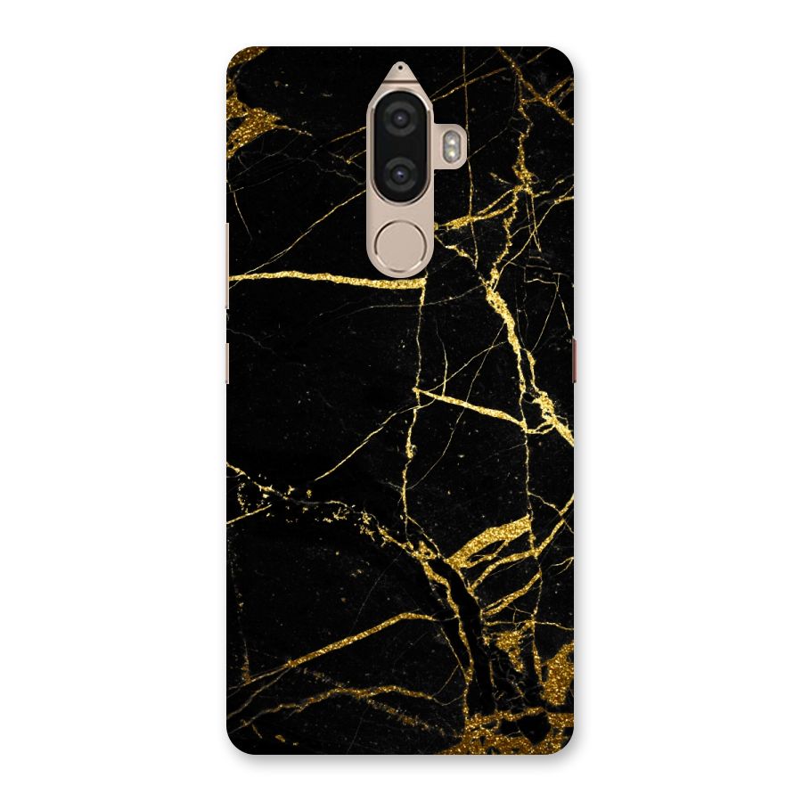 Black And Gold Design Back Case for Lenovo K8 Note