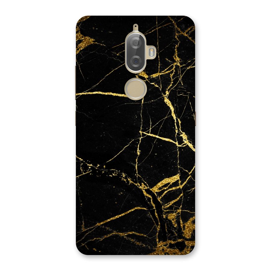 Black And Gold Design Back Case for Lenovo K8 Plus
