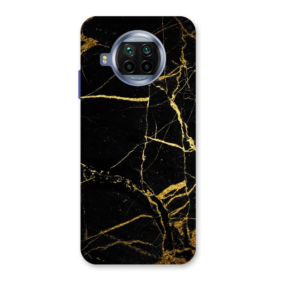 Black And Gold Design Back Case for Mi 10i