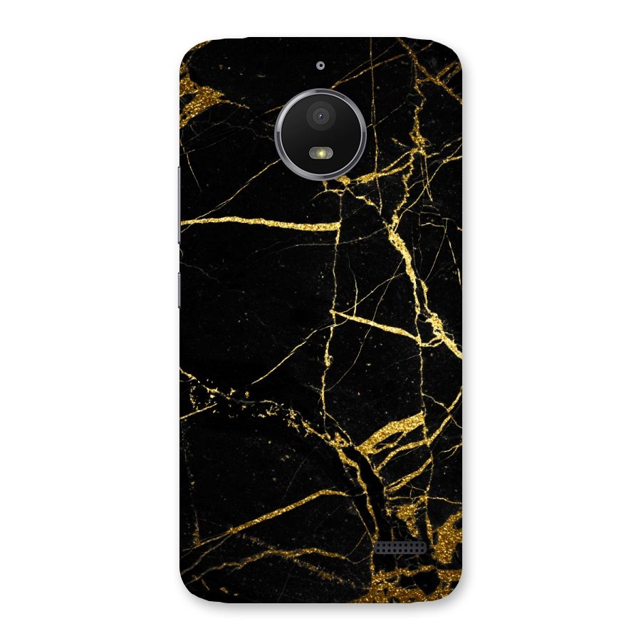 Black And Gold Design Back Case for Moto E4