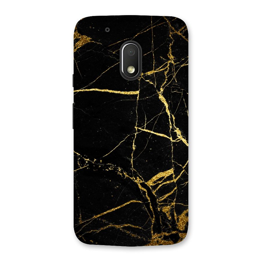 Black And Gold Design Back Case for Moto G4 Play