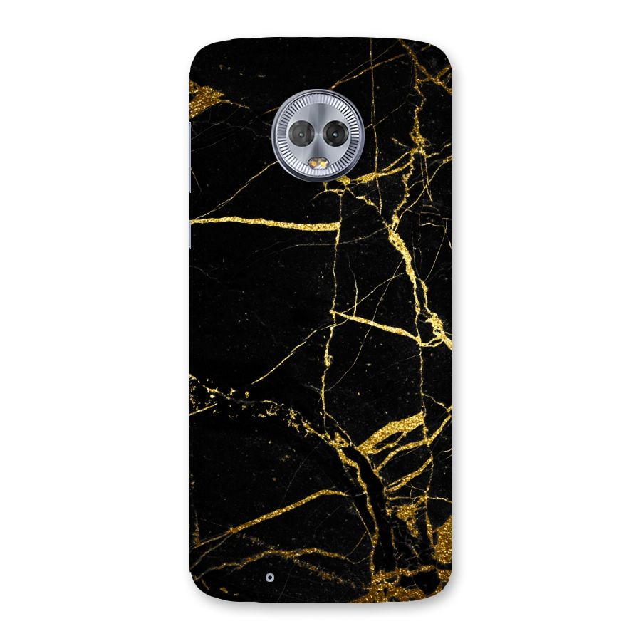 Black And Gold Design Back Case for Moto G6