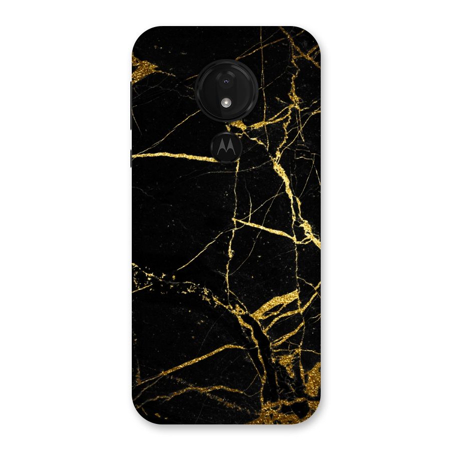 Black And Gold Design Back Case for Moto G7 Power