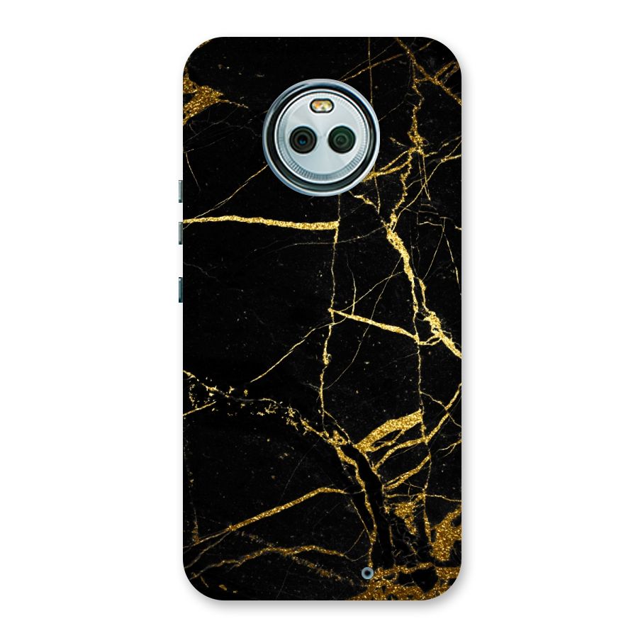 Black And Gold Design Back Case for Moto X4