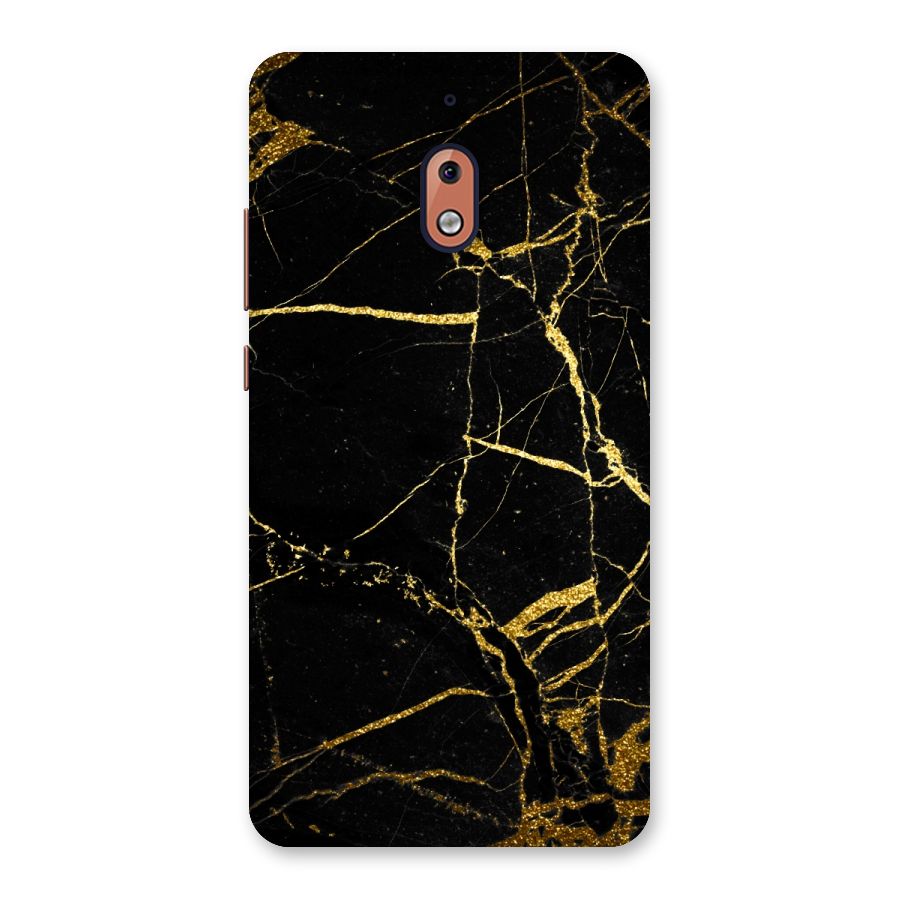 Black And Gold Design Back Case for Nokia 2.1