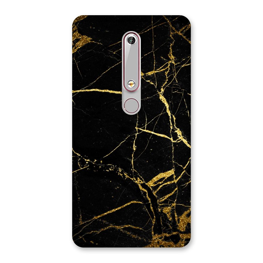 Black And Gold Design Back Case for Nokia 6.1