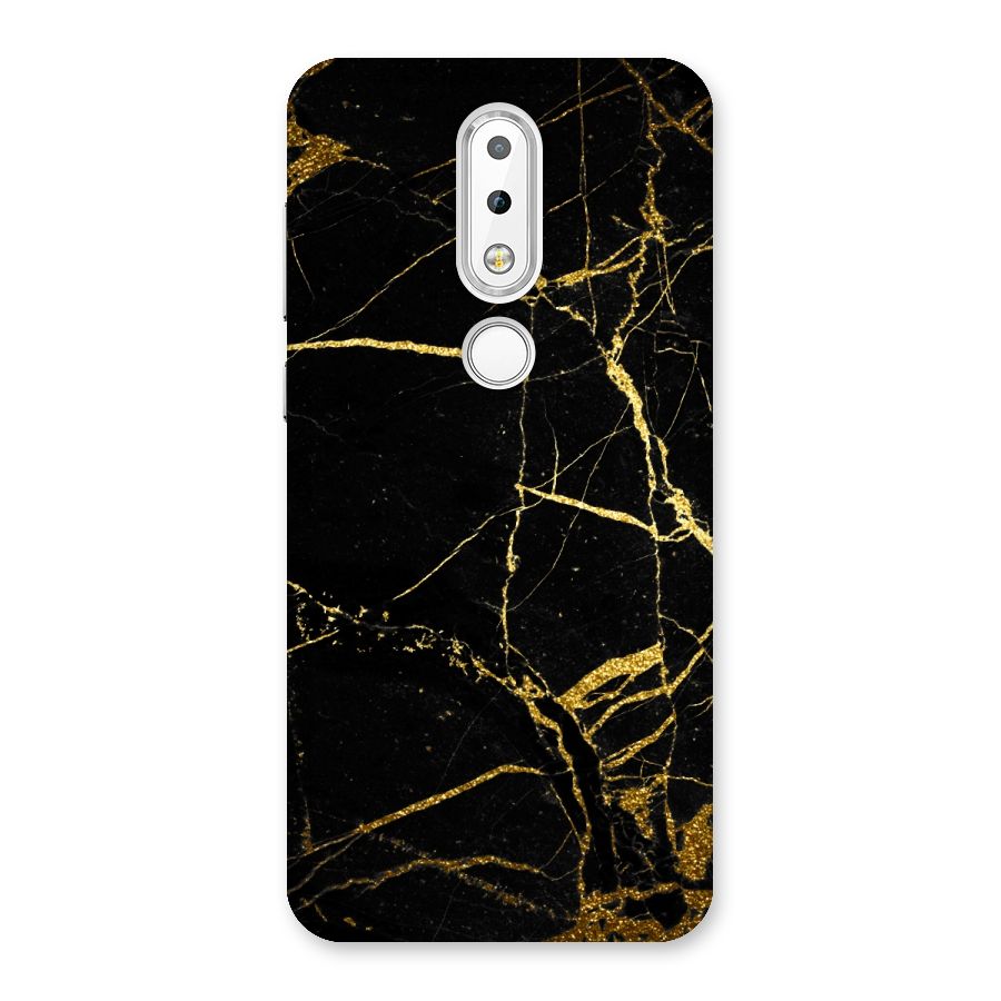 Black And Gold Design Back Case for Nokia 6.1 Plus