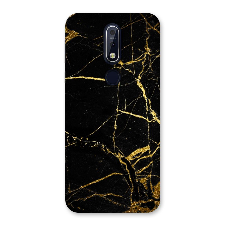 Black And Gold Design Back Case for Nokia 7.1