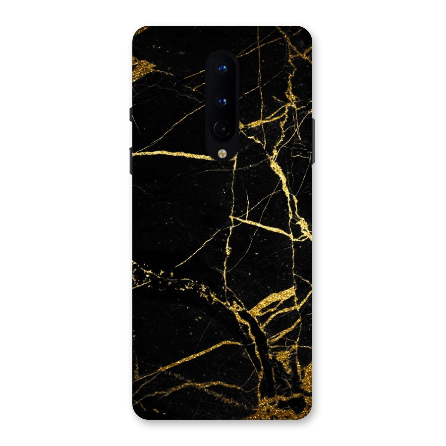 Black And Gold Design Back Case for OnePlus 8