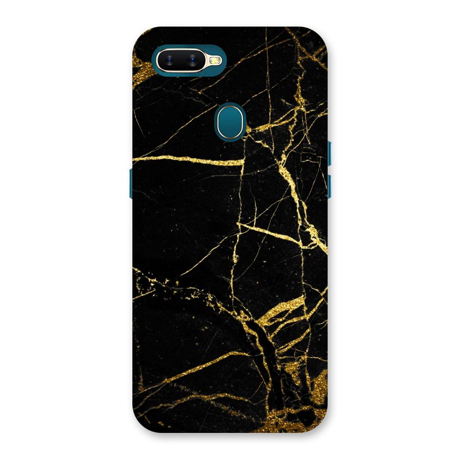 Black And Gold Design Back Case for Oppo A11k