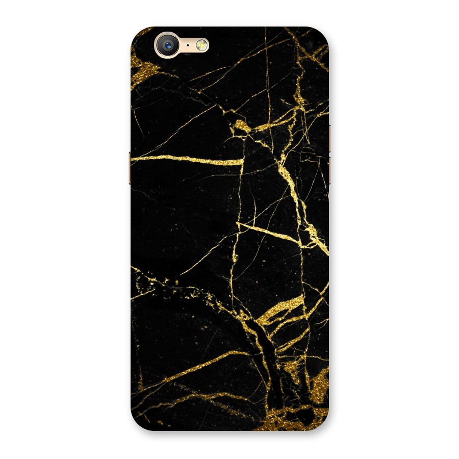Black And Gold Design Back Case for Oppo A39