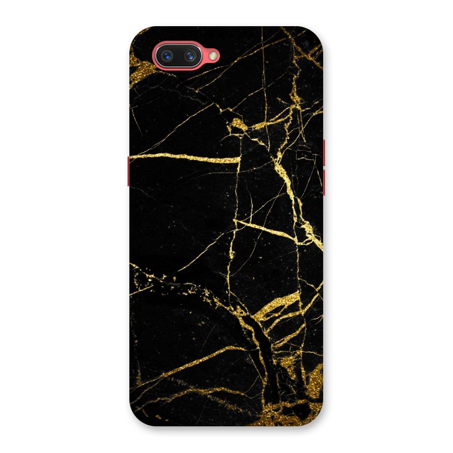 Black And Gold Design Back Case for Oppo A3s