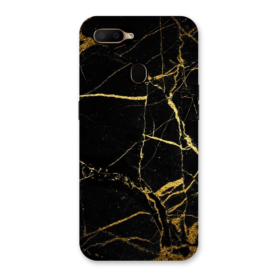 Black And Gold Design Back Case for Oppo A5s
