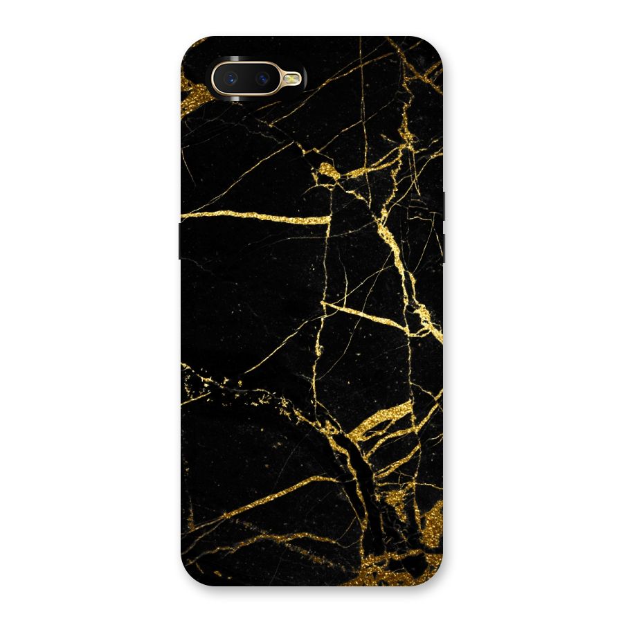 Black And Gold Design Back Case for Oppo K1