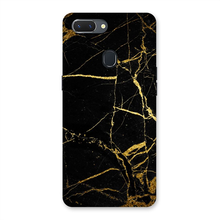 Black And Gold Design Back Case for Oppo Realme 2