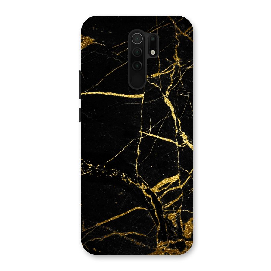 Black And Gold Design Back Case for Poco M2