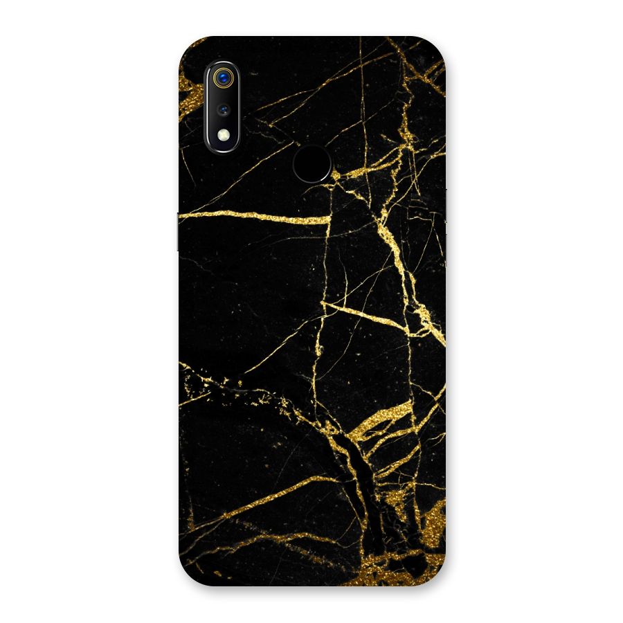 Black And Gold Design Back Case for Realme 3
