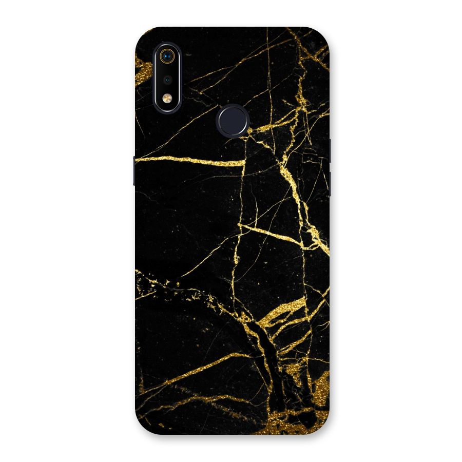 Black And Gold Design Back Case for Realme 3i