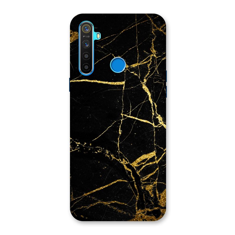 Black And Gold Design Back Case for Realme 5
