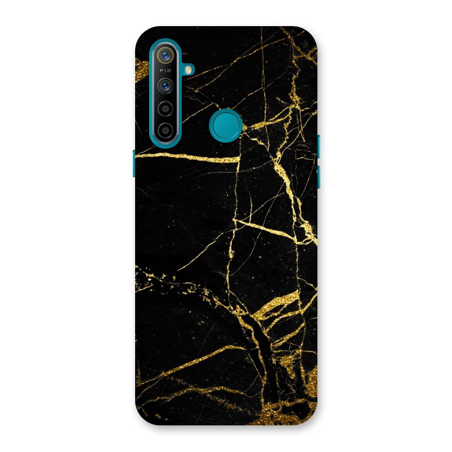 Black And Gold Design Back Case for Realme 5i