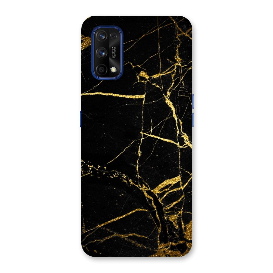 Black And Gold Design Back Case for Realme 7 Pro