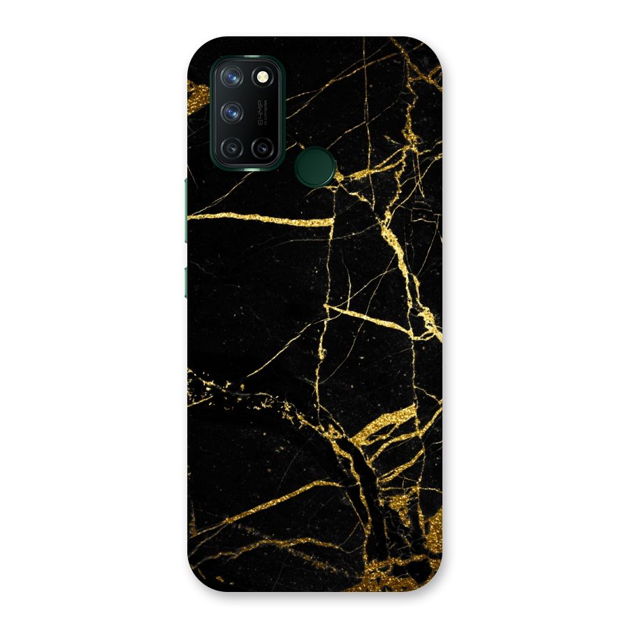 Black And Gold Design Back Case for Realme 7i