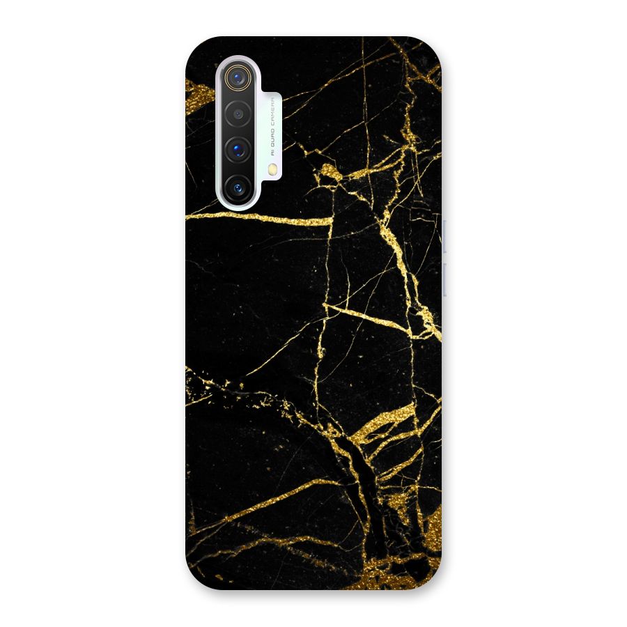 Black And Gold Design Back Case for Realme X3