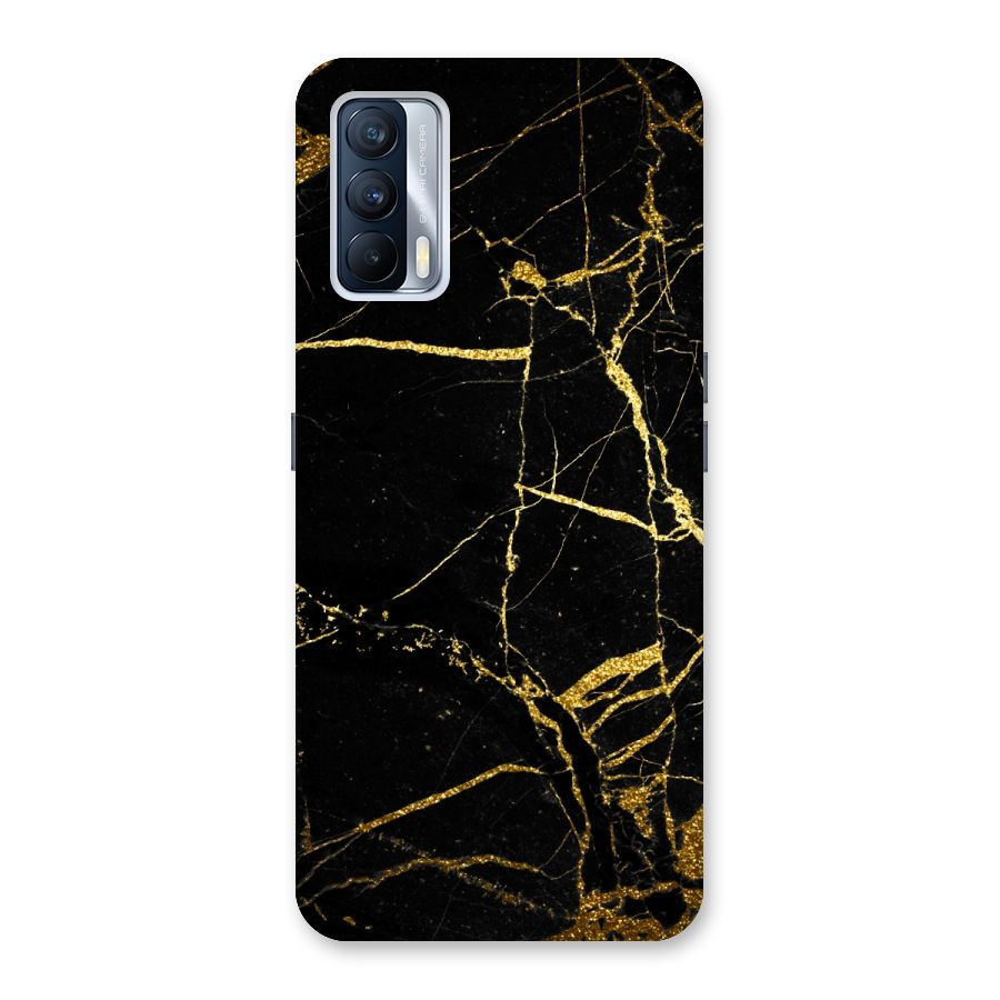 Black And Gold Design Back Case for Realme X7