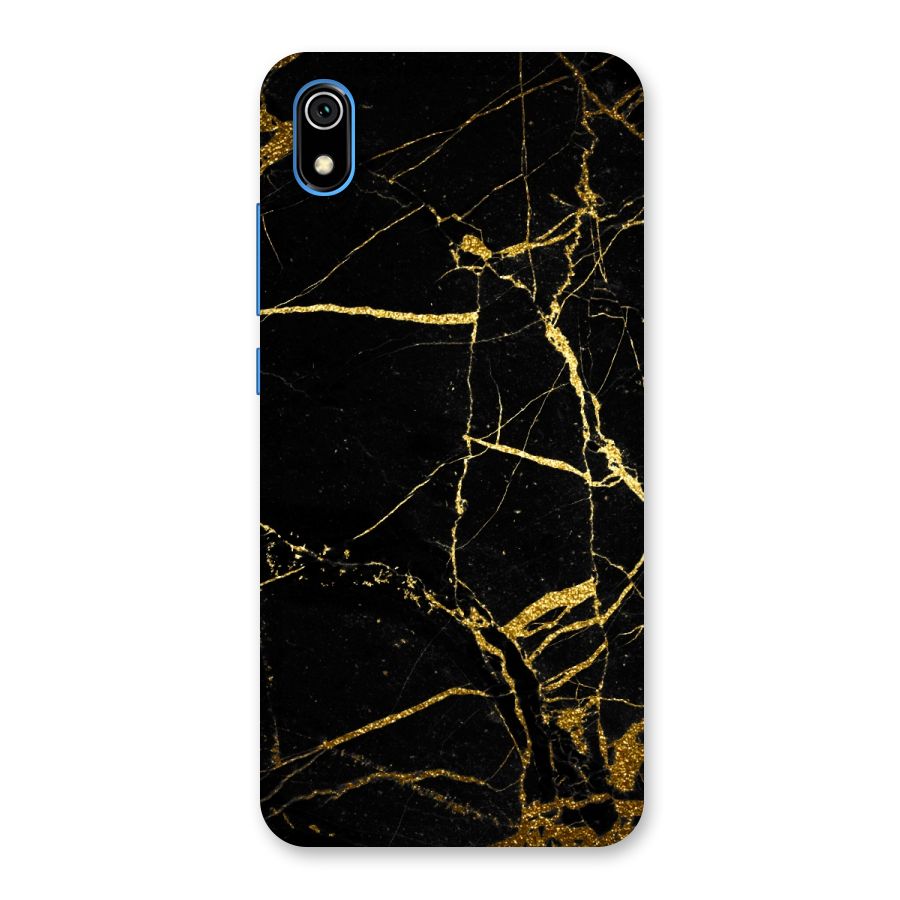 Black And Gold Design Back Case for Redmi 7A