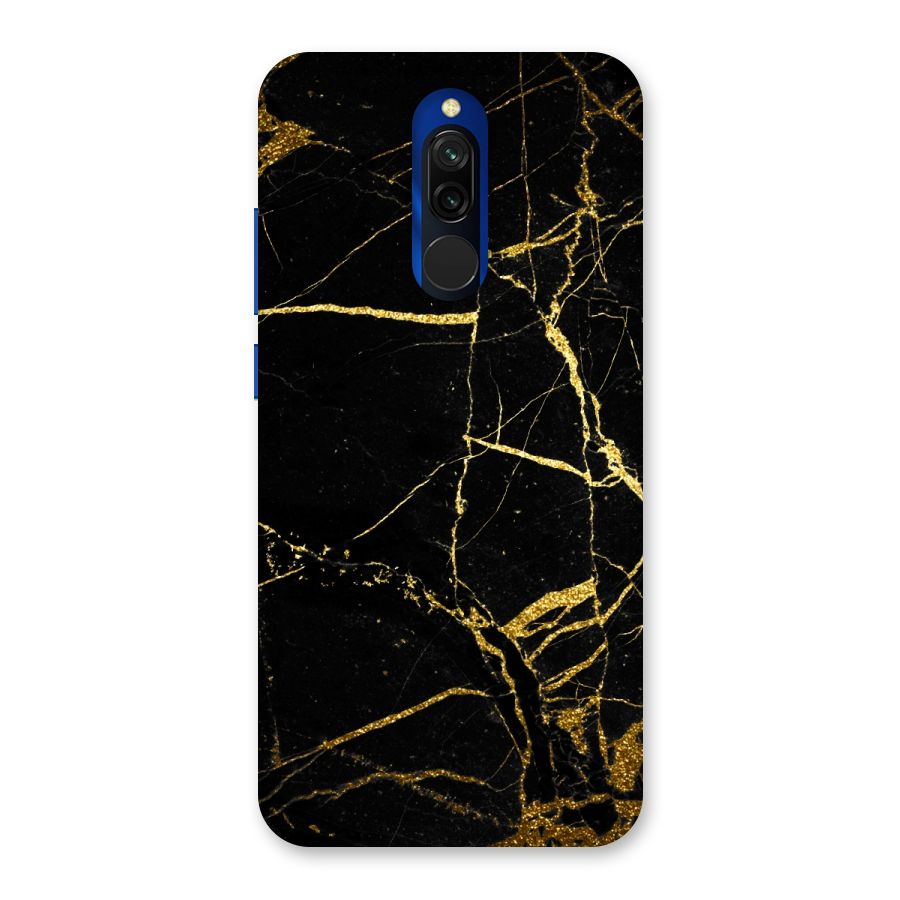Black And Gold Design Back Case for Redmi 8