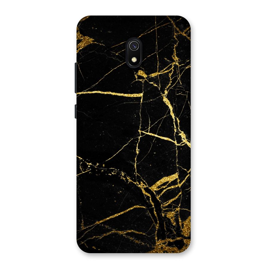 Black And Gold Design Back Case for Redmi 8A