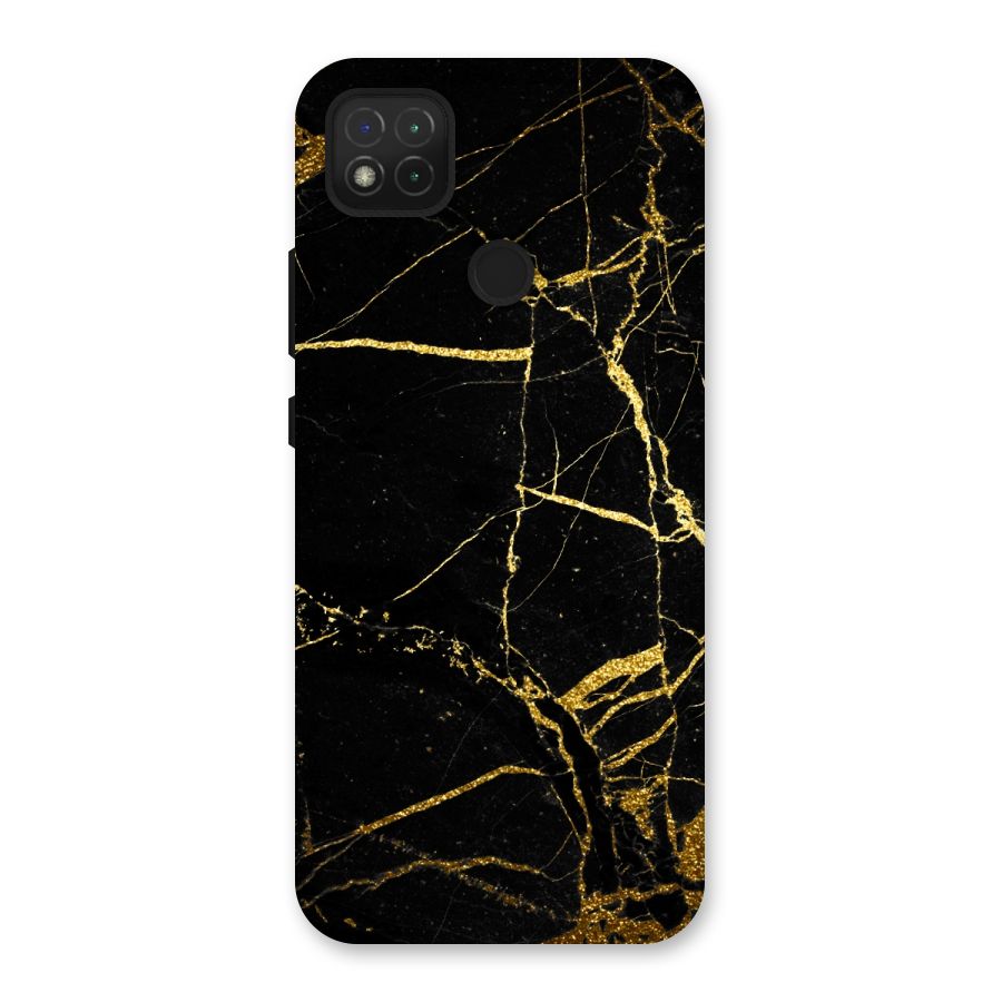 Black And Gold Design Back Case for Redmi 9