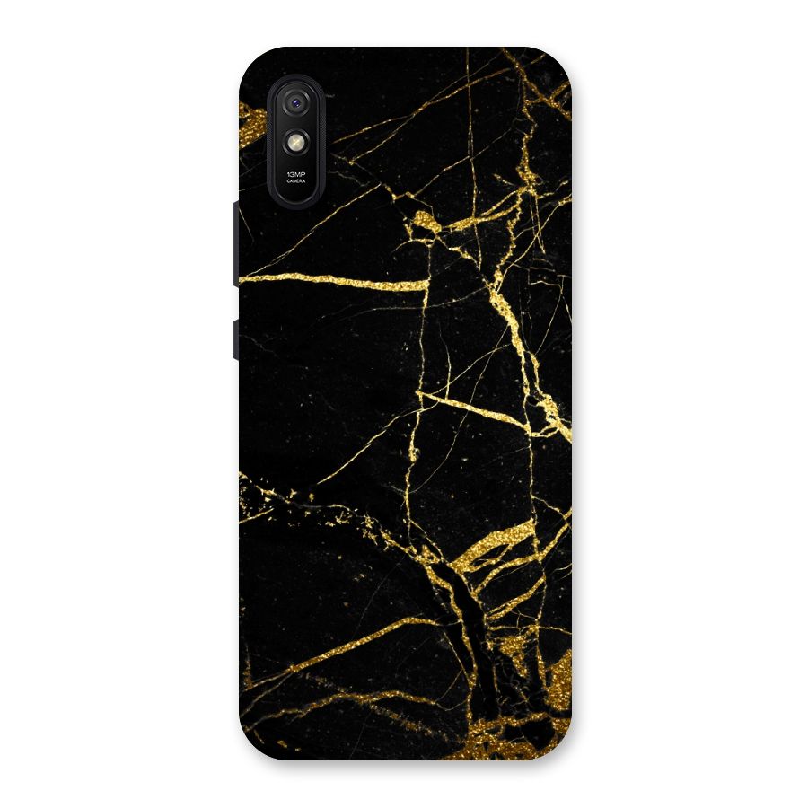 Black And Gold Design Back Case for Redmi 9A