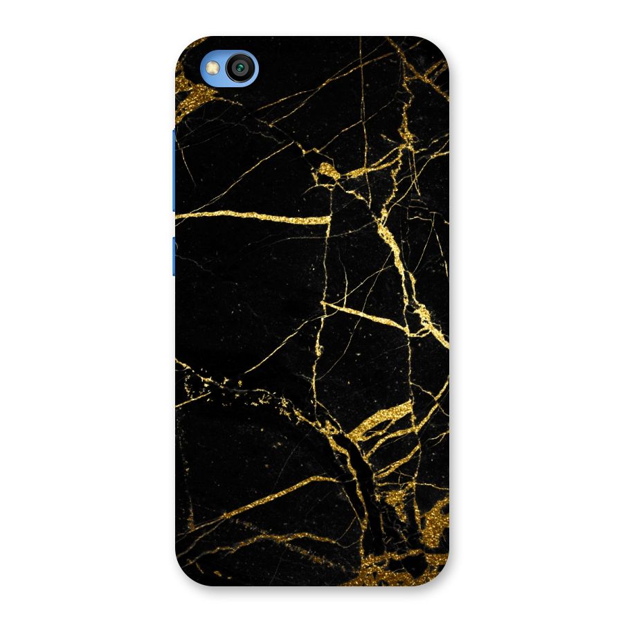 Black And Gold Design Back Case for Redmi Go