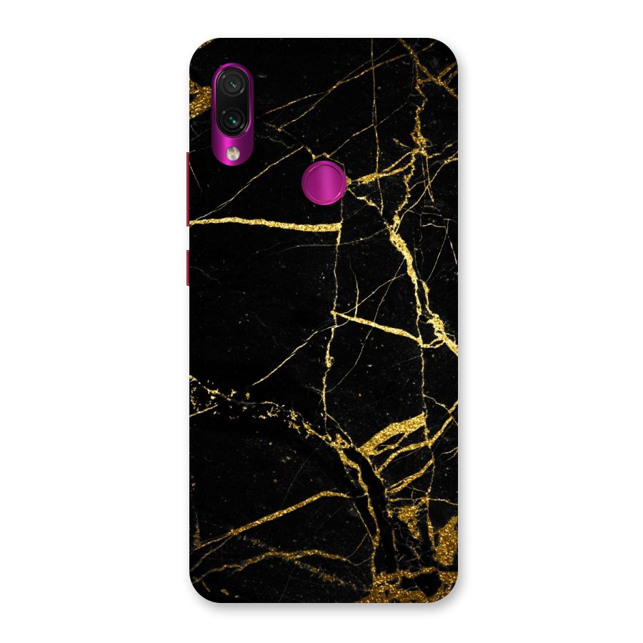 Black And Gold Design Back Case for Redmi Note 7 Pro